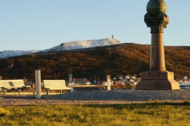 Struves meridianbue i Hammerfest. Foto: Gerd Johanne Valen